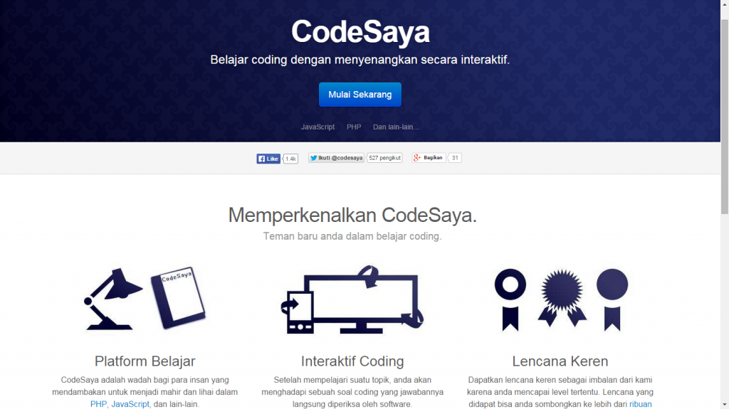 CodeSaya – Hadirkan Metode Belajar Pemrograman yang Menyenangkan