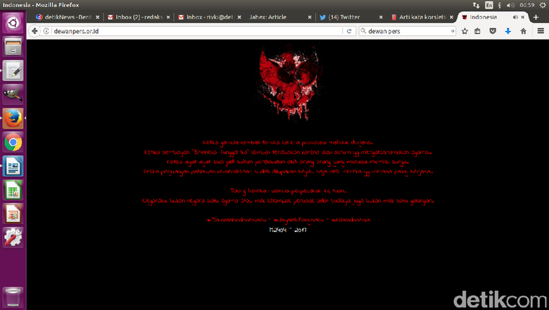 Babak Belur Situs Pemerintahan Down Oleh Hacker