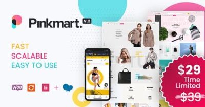 Template WooCommerce Pinkmart IDR 75.000